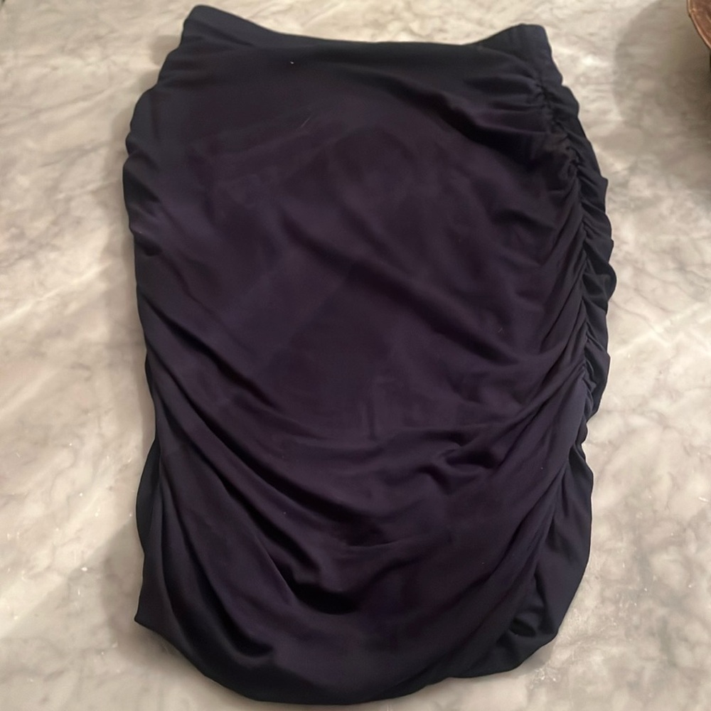 Vince Camuto Stretchy Navy Pencil Skirt